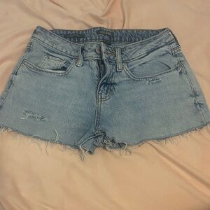 wild fable Light Blue Distressed Denim Shorts
